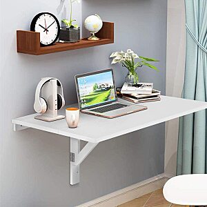 wall mounted floating folding desk
