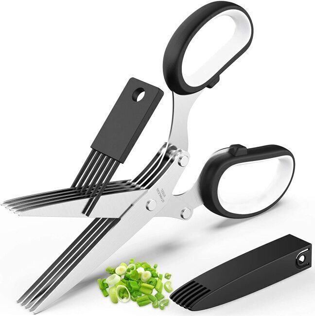 Herb Scissors Set - Kitchen Tool for Cutting Fresh Garden Herbs