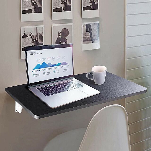 Versatile Wall Mounted Floating Folding Computer Desk Laptop